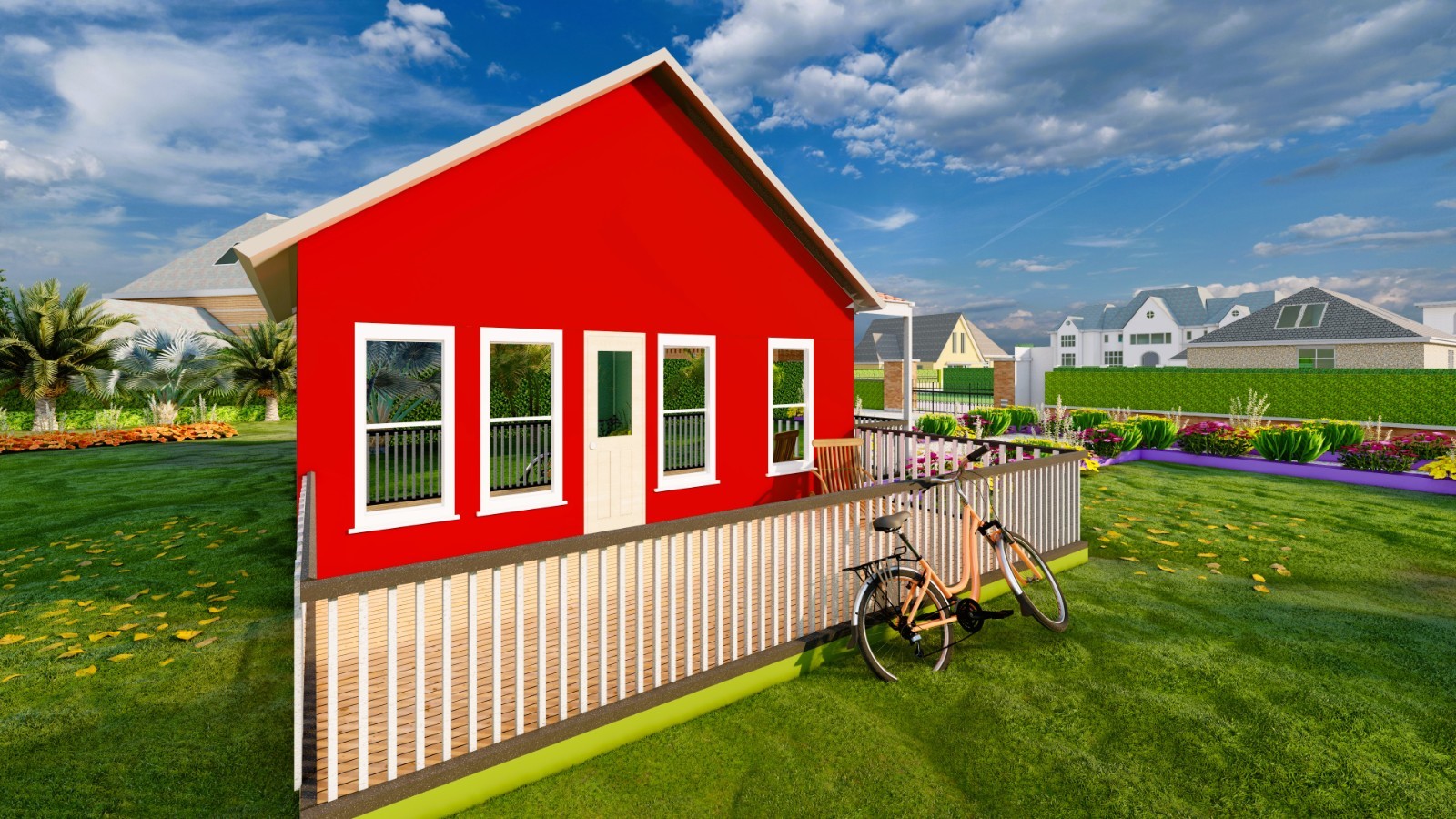 674sqft Tiny Cabin Home Plans with 4 Bedrooms with loft Above Blueprints