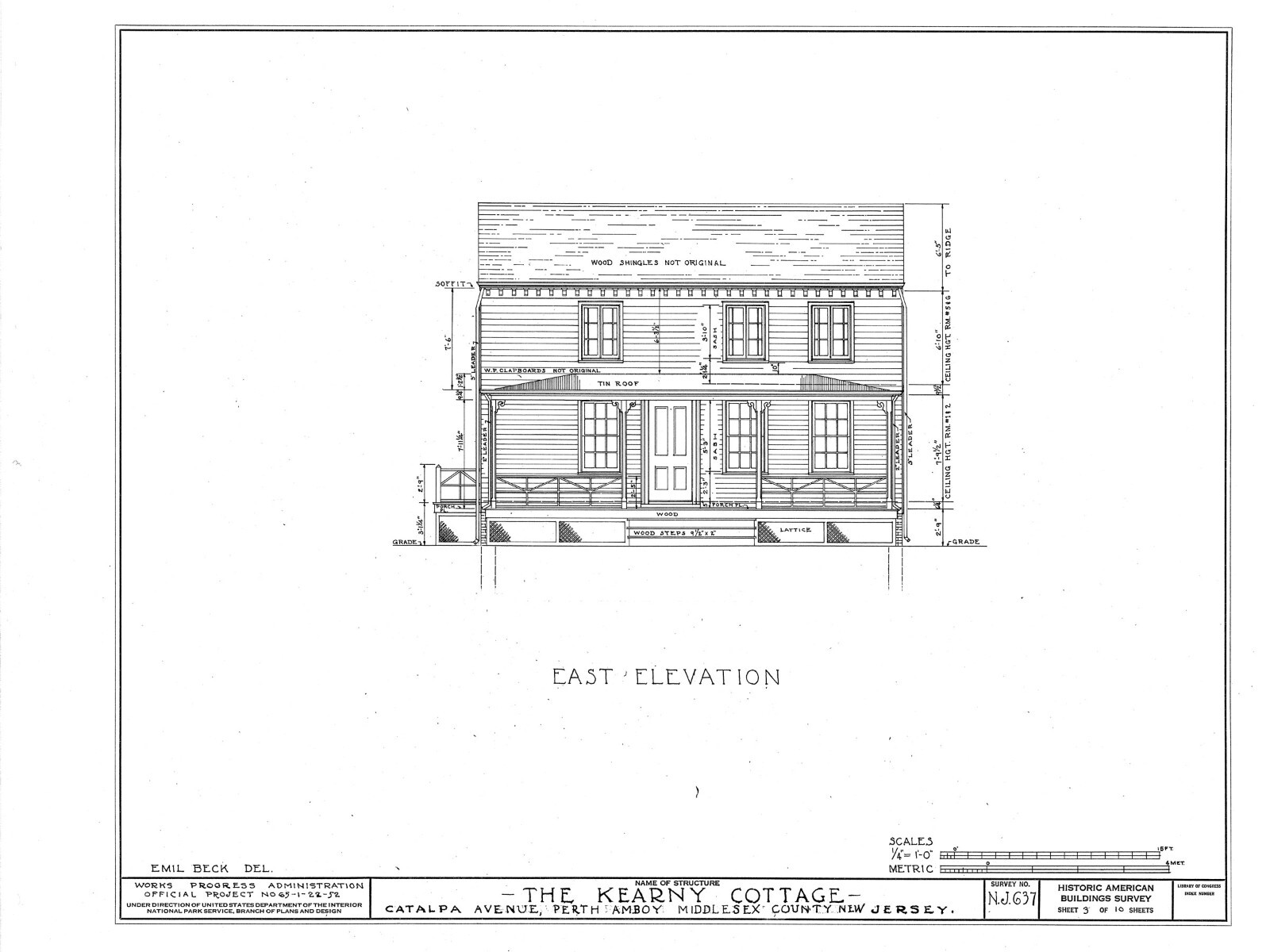 Plans for a Saltbox style Colonial home, Kearney Cottage, 1784, 2-3 bedrooms