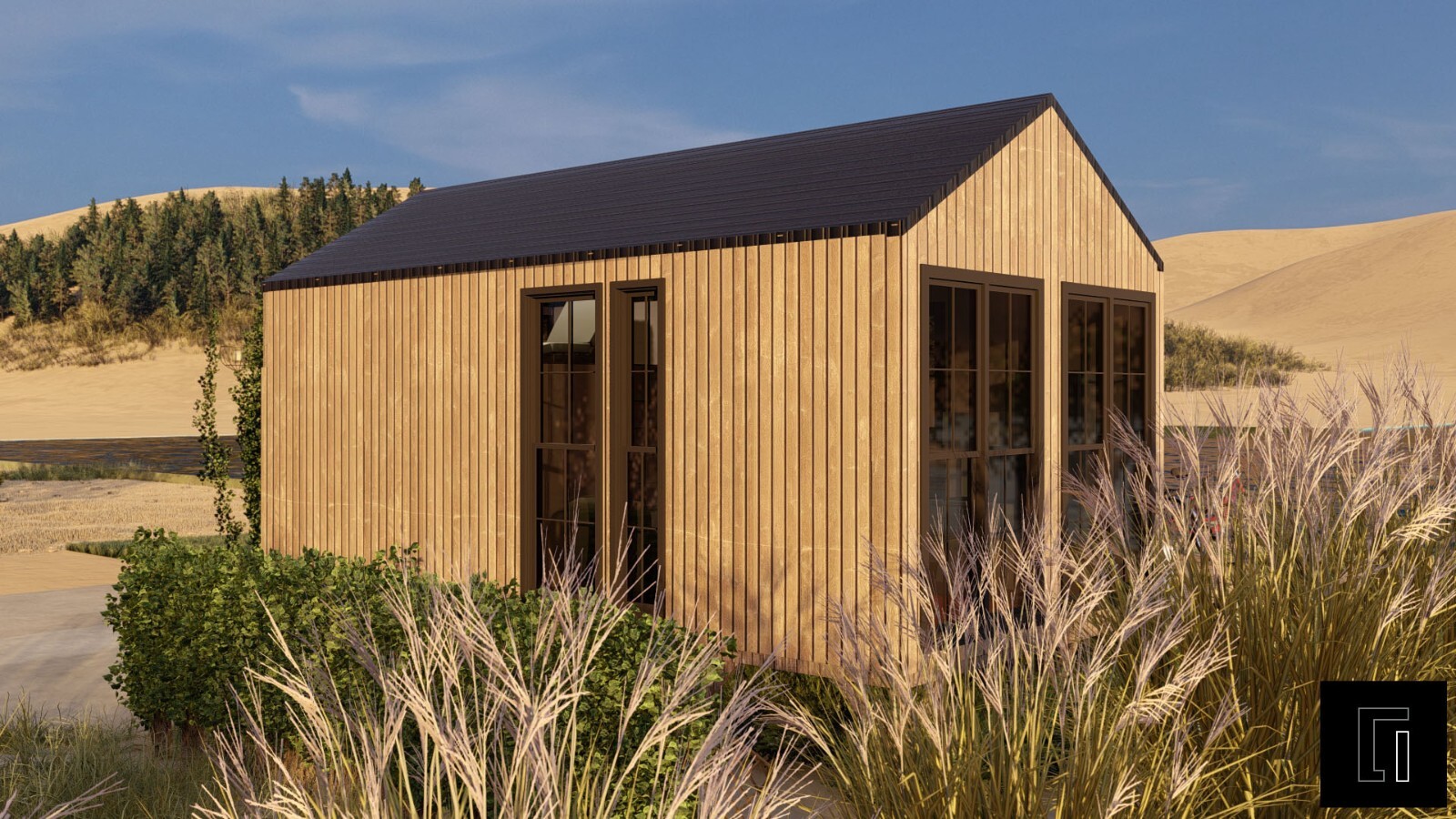 720SF Tiny House Cabin Plans – Blueprints – Modern, Bathroom and Loft