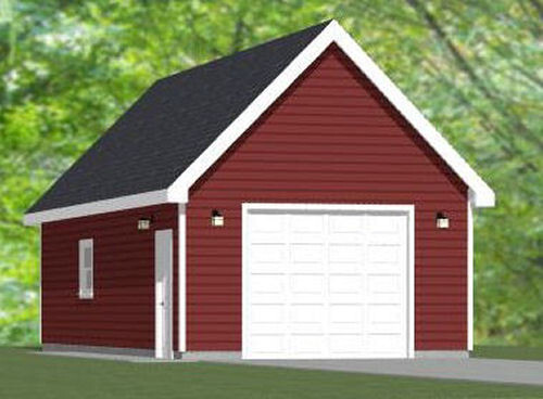 16×36 1-Car Garage — 576 sq ft — PDF Floor Plan — Model 9F