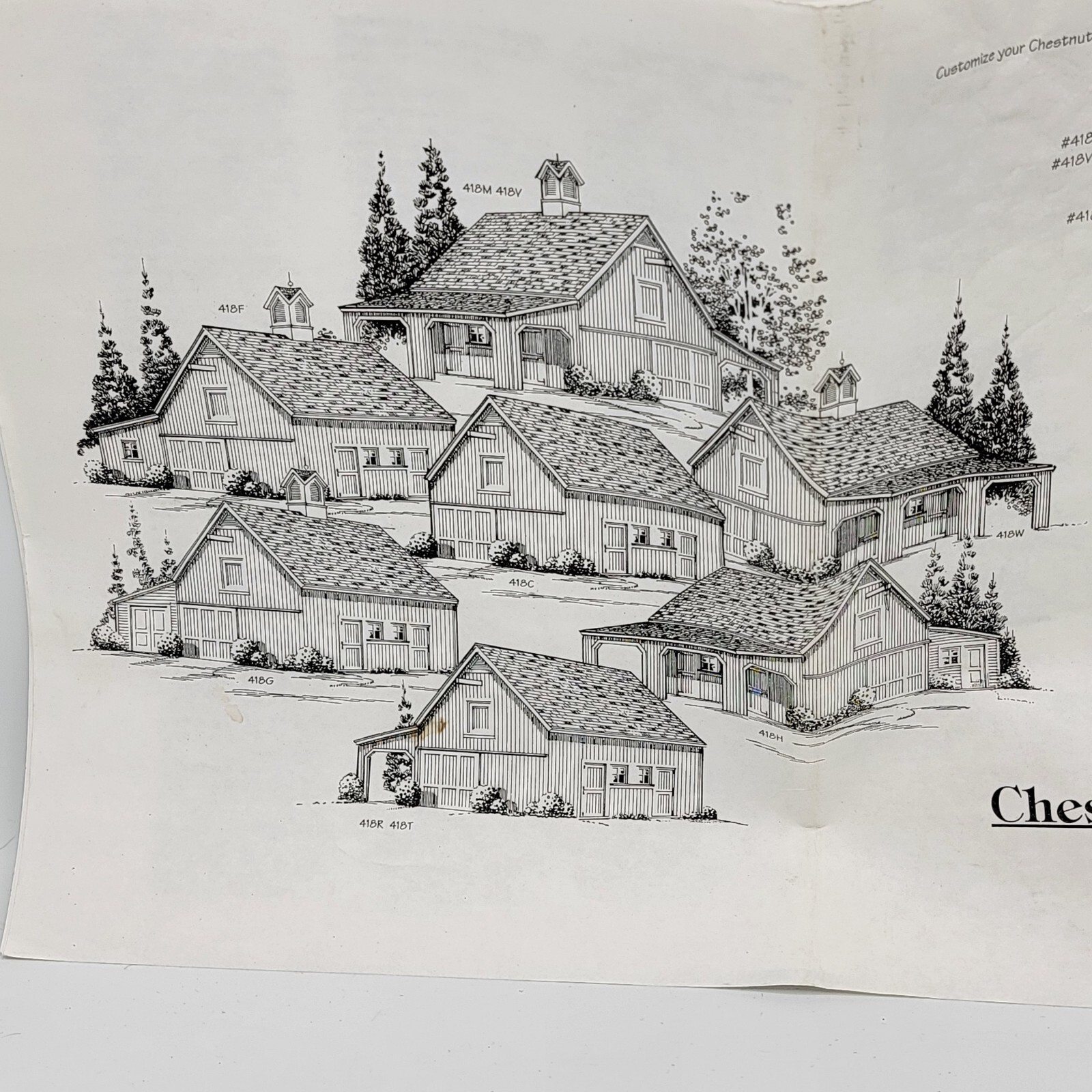 Chestnut Horse Barns – Complete Set of Plans 20X24 Pole Barn Building & Options