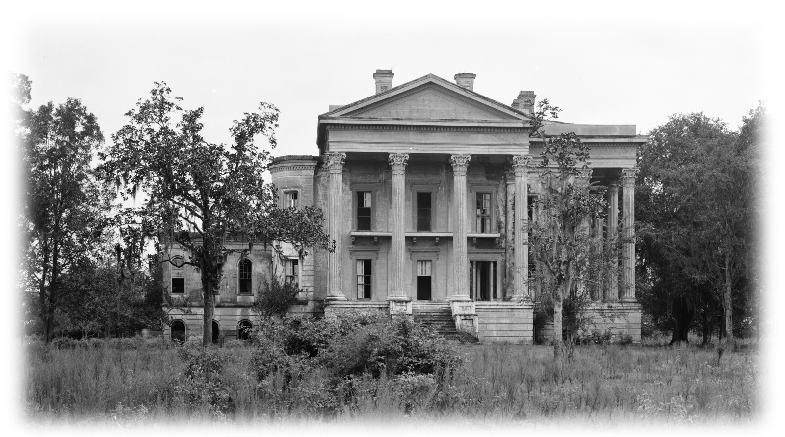Architectural House Plans, Belle Grove Plantation, southern style mansion