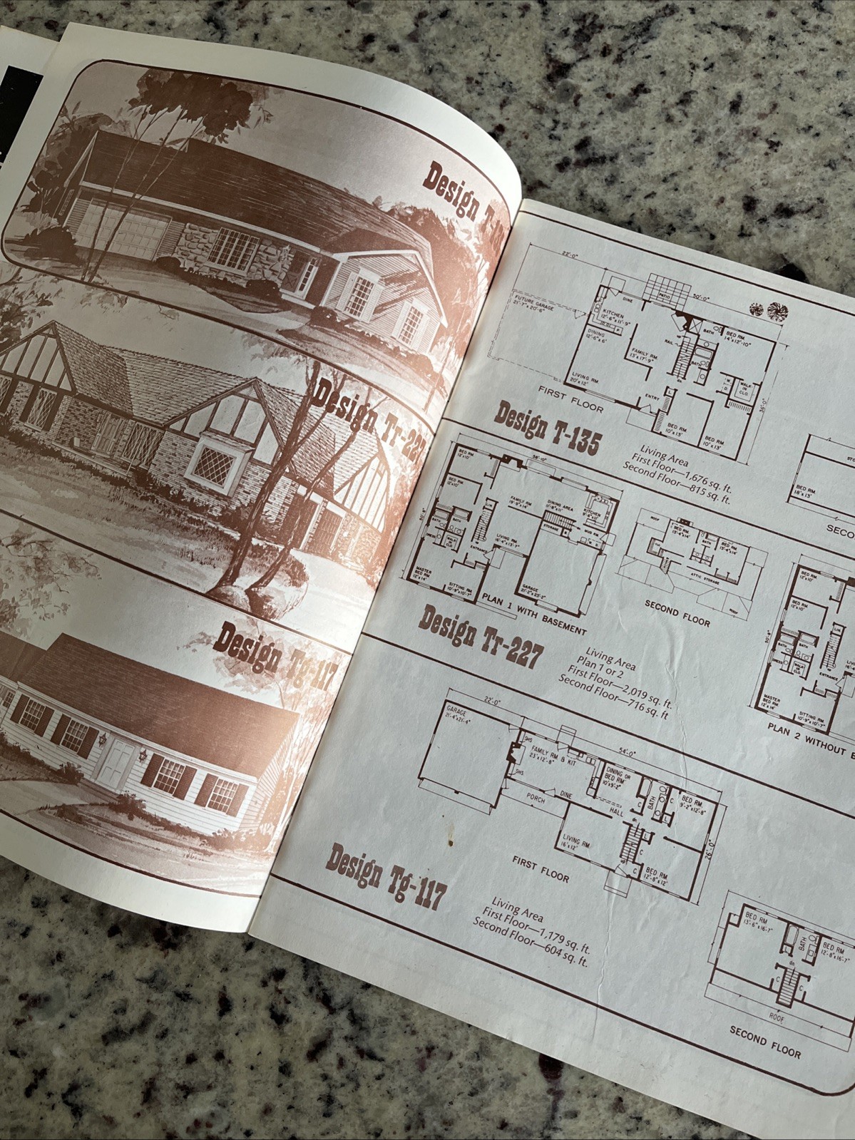 Vintage 1970 Cape Cod Salt Box Garrison Homes Plans Design Catalog Blueprints