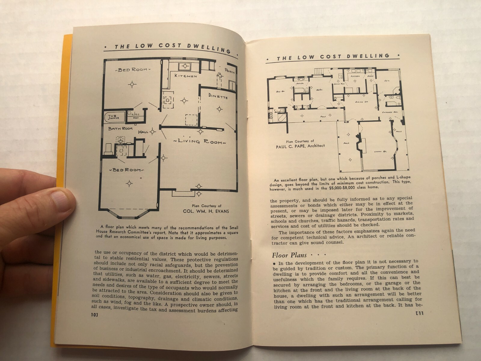 1937 The Low Cost Dwelling Booklet- Construction Ads and Building Techniques