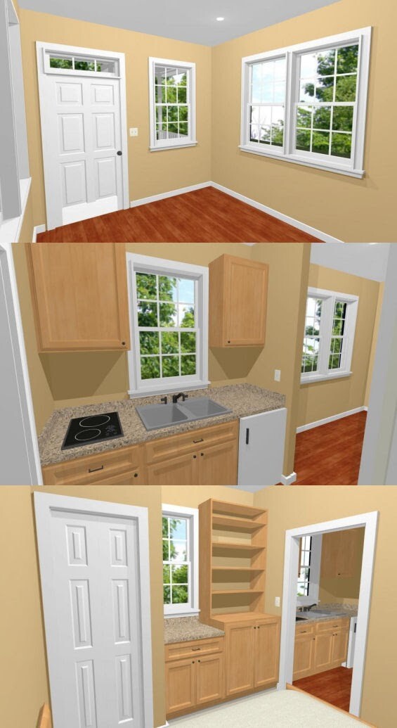 10×28 Tiny House — 280 sq ft — PDF Floor Plan — Model 1
