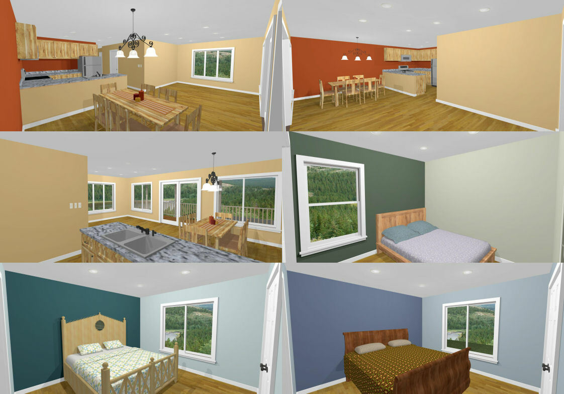 60×50 Apartment with 2-Car 2-RV Garage – PDF FloorPlan – 1,637 sqft – Model 2G