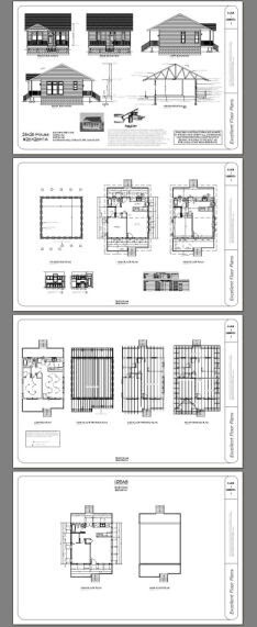 26×26 House — 1 Bedroom 1 Bath — 676 sq ft — PDF Floor Plan — Model 1A