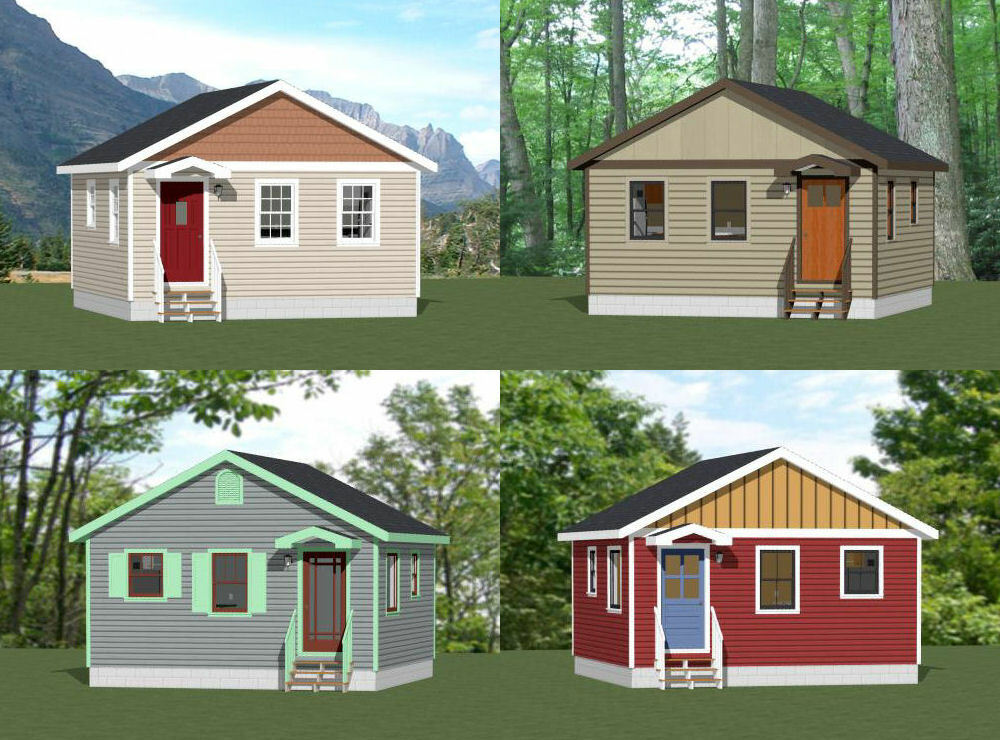 20×20 Tiny Houses — PDF Floor Plan — 400 sq ft — Models 1