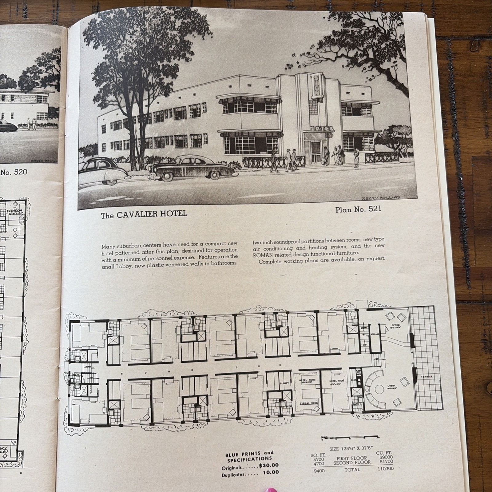 Vintage 1949 MCM Mid Century Home Hotels Apartment Plans Designs Catalog