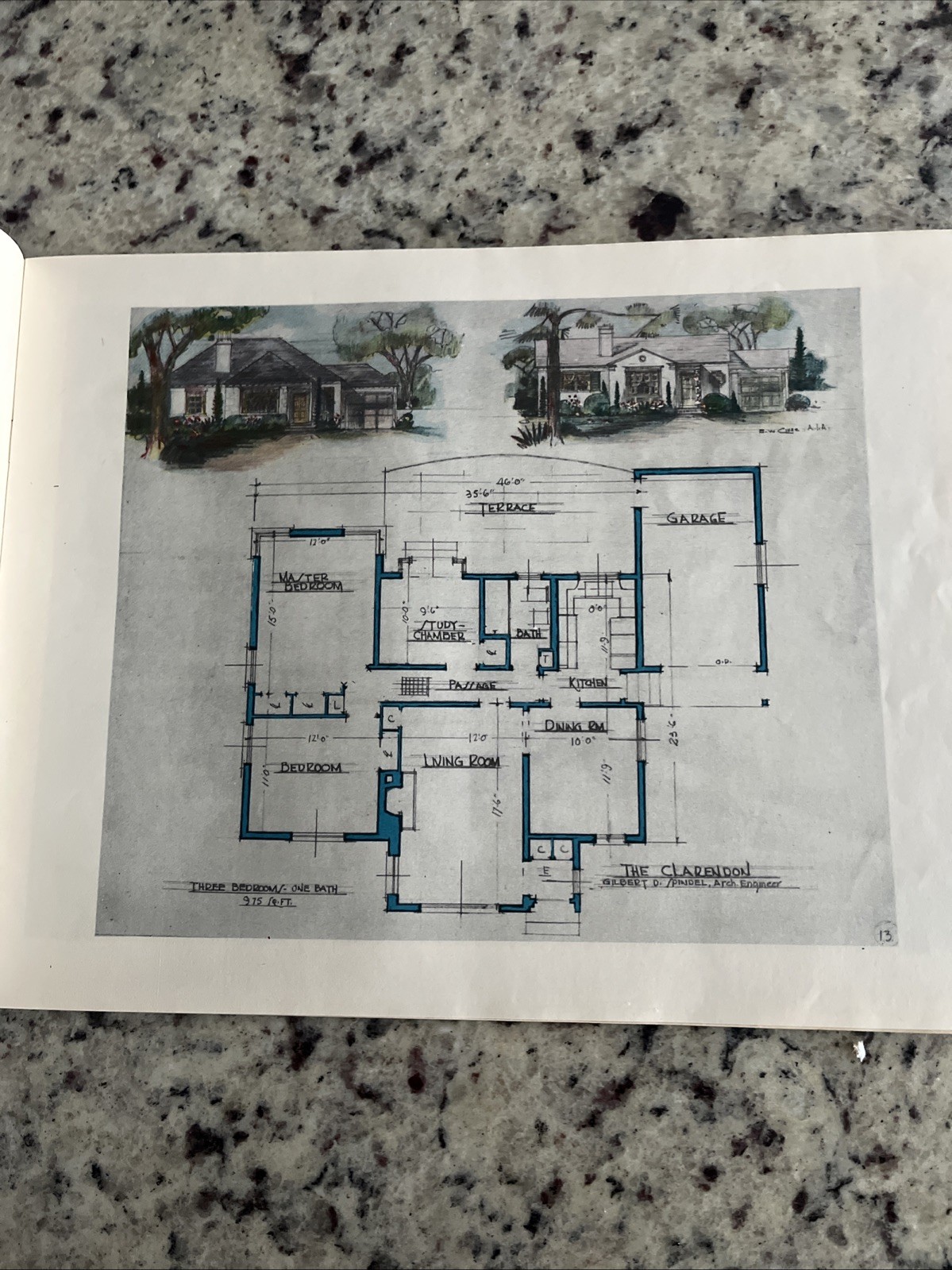 Vintage 1945 Future Homes Co Home Plan Catalog MCM Ranchers 50 Colorful Drawings