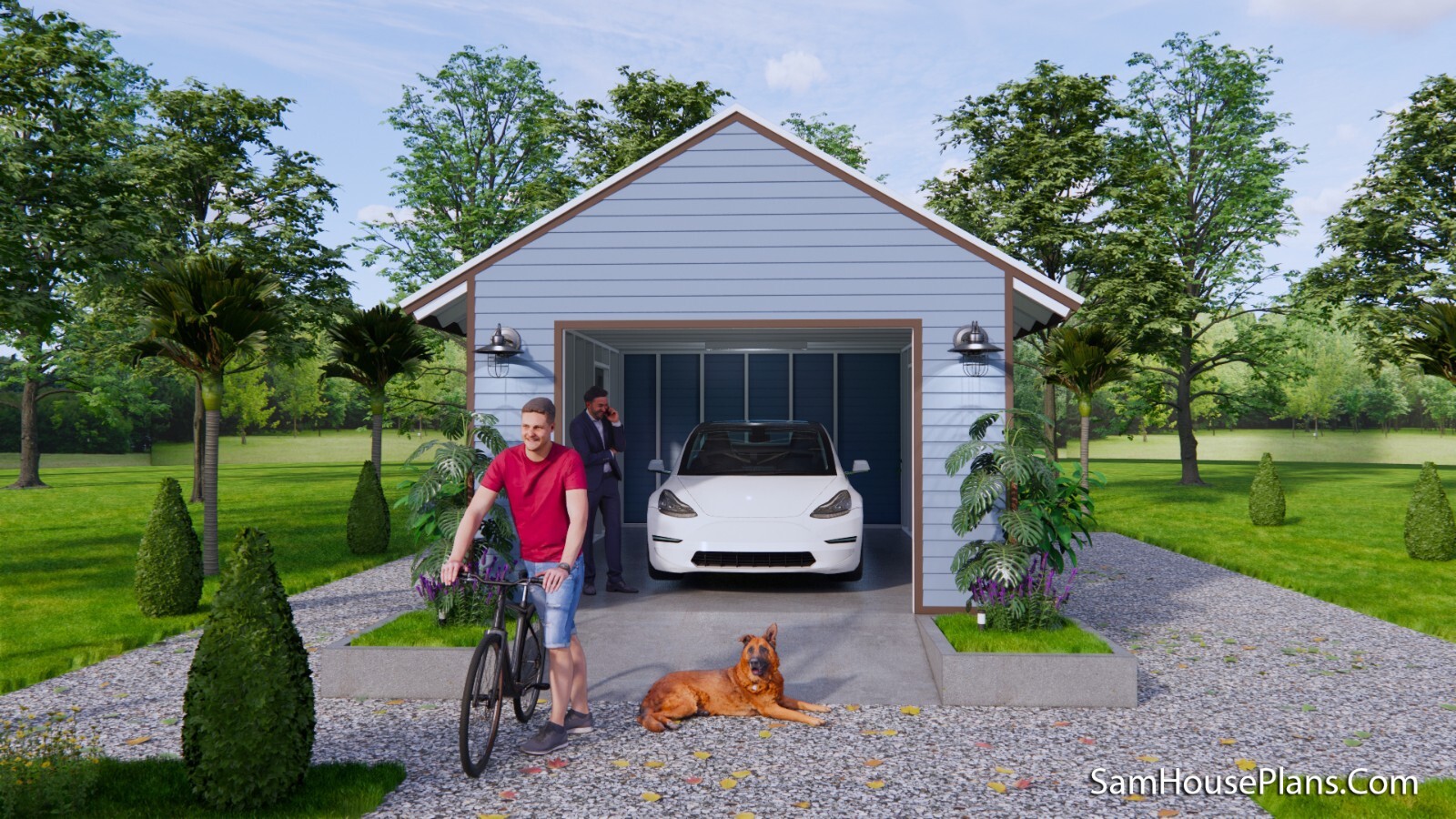 13×23 Feet 4×7 Meter 1 Car Garage Shed Plan PDF Plans (A4 Hard Copy)