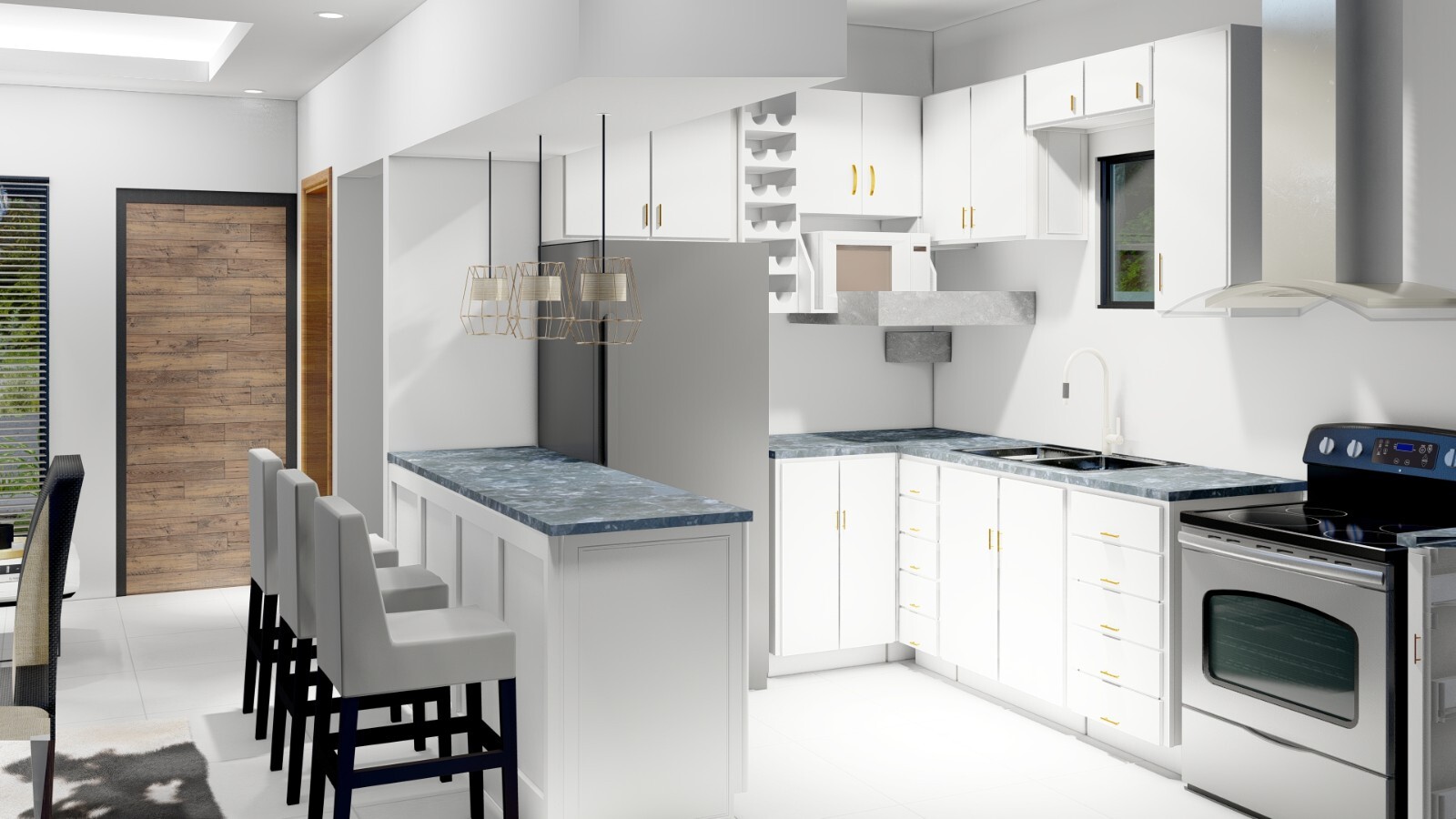 Modern Tiny House Plans 20×20 Ft – 2 Bedroom & 1 and half Bath – PDF Floor Plan