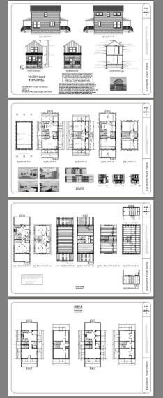 16×28 House — 2 Bedroom 1.5 Bath — PDF Floor Plan — 814 sq ft — Model 5C