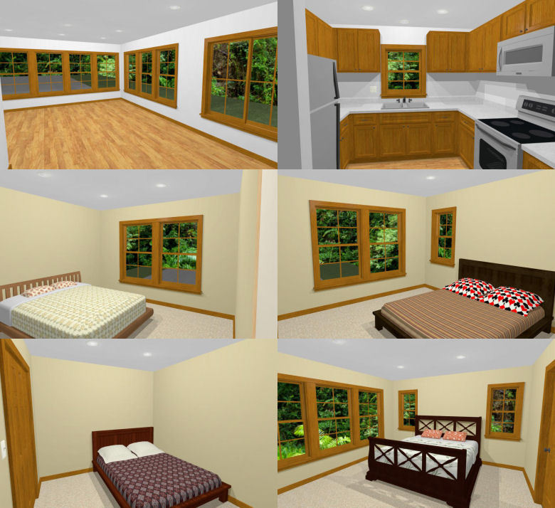 44×48 House with 1-RV Garage – PDF FloorPlan – 2,194 sqft – Model 2A