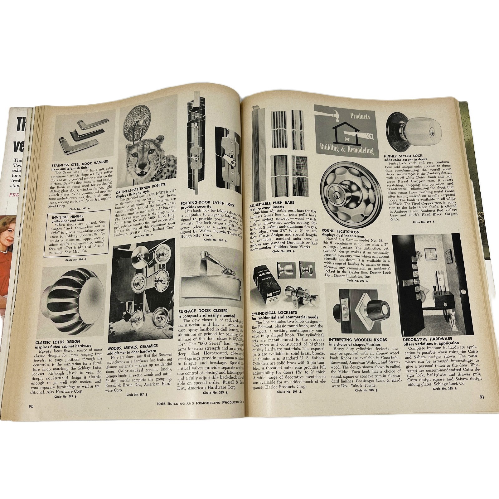 1965 Vintage MCM BUILDING and REMODELING Interior Design Product Catalog