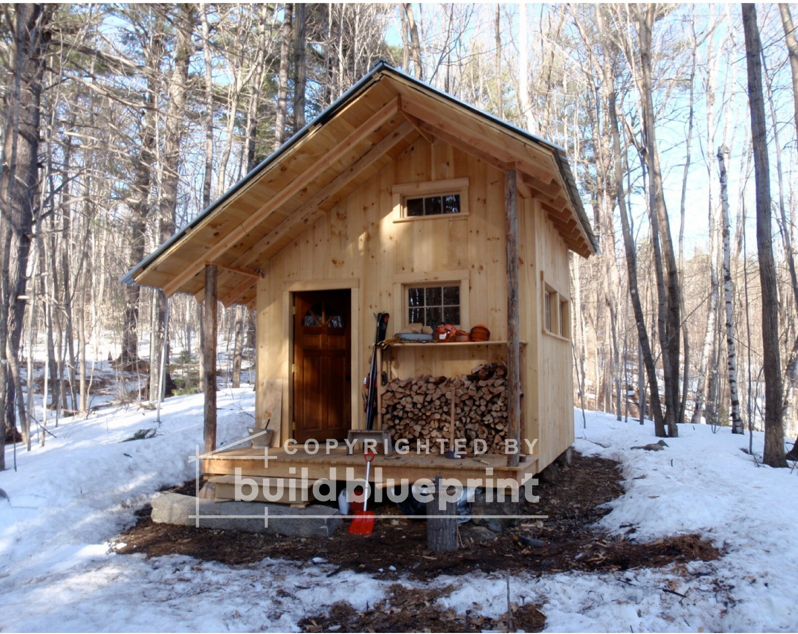 300SF Small Cabin w/ Loft DIY Plans – Tiny House Build Instructions PDF Download