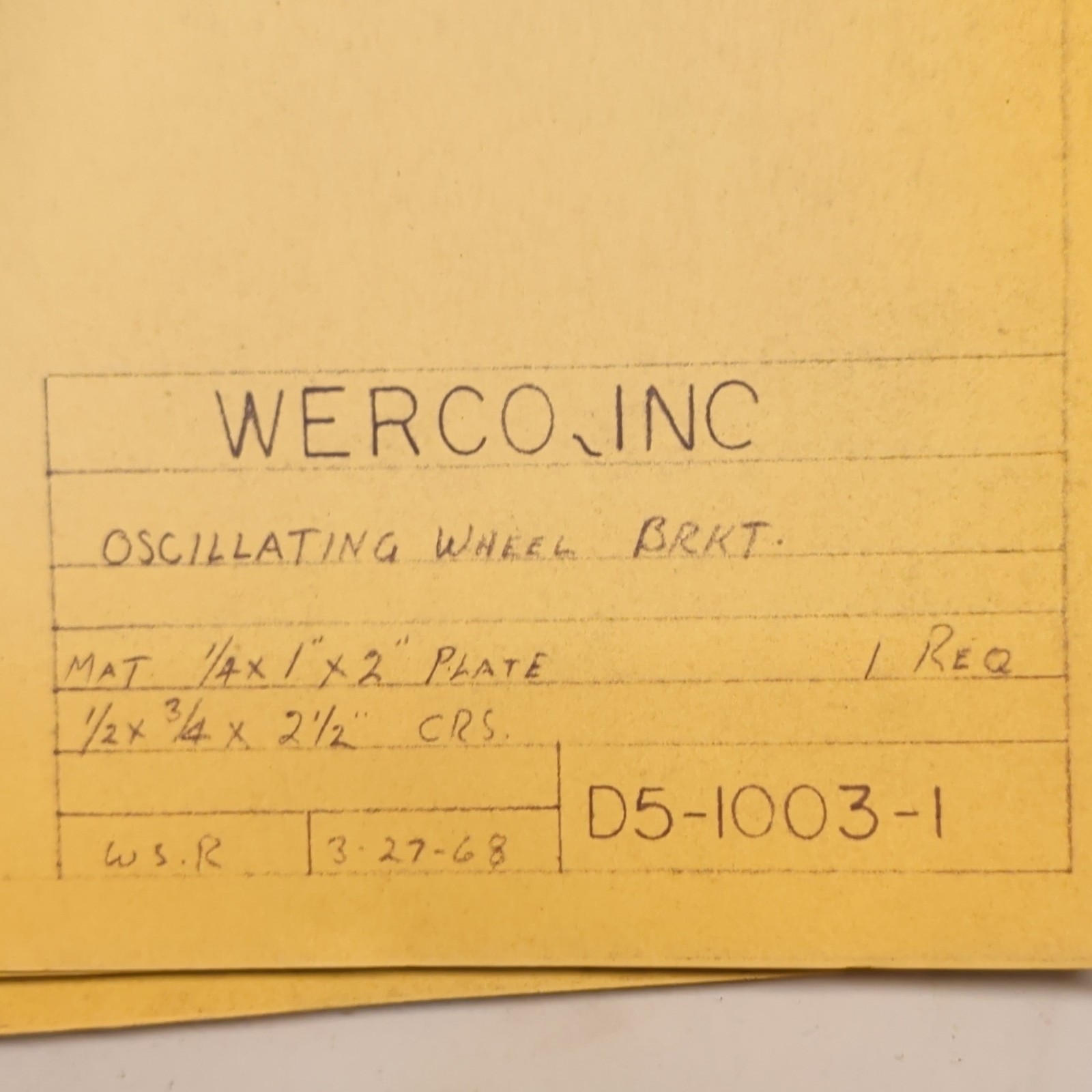 Lot of 32 Vintage WERCO INC Engineering Schematics 1950s–60s – Industrial