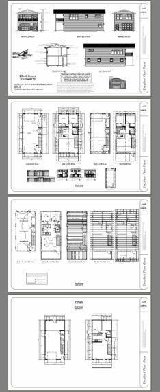 20×40 House — 2 Bedroom 1.5 Bath — 859 sq ft — PDF Floor Plan — Model 7S