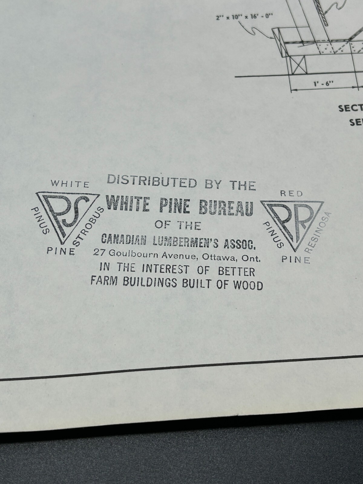 Plans for Farm Buildings – White Pine Bureau – Canadian Lumberman’s Assoc.