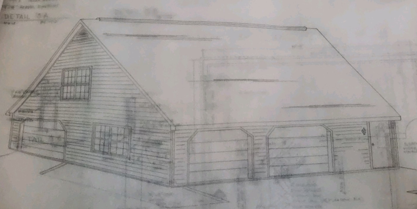 1989 Vintage 2 Story Double Car Garage Addition 18 Page Paper Blueprint Plan