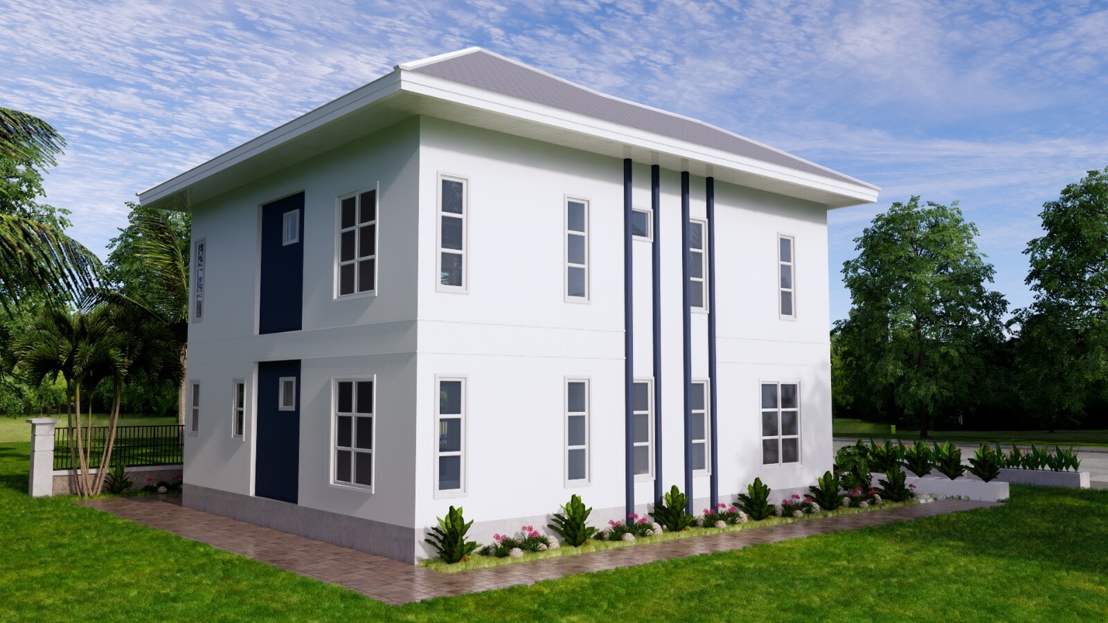 Custom House Plan 9×10 Meter 30×33 Feet 5 Beds 3 Baths Hip Roof (A4 Hard Copy)