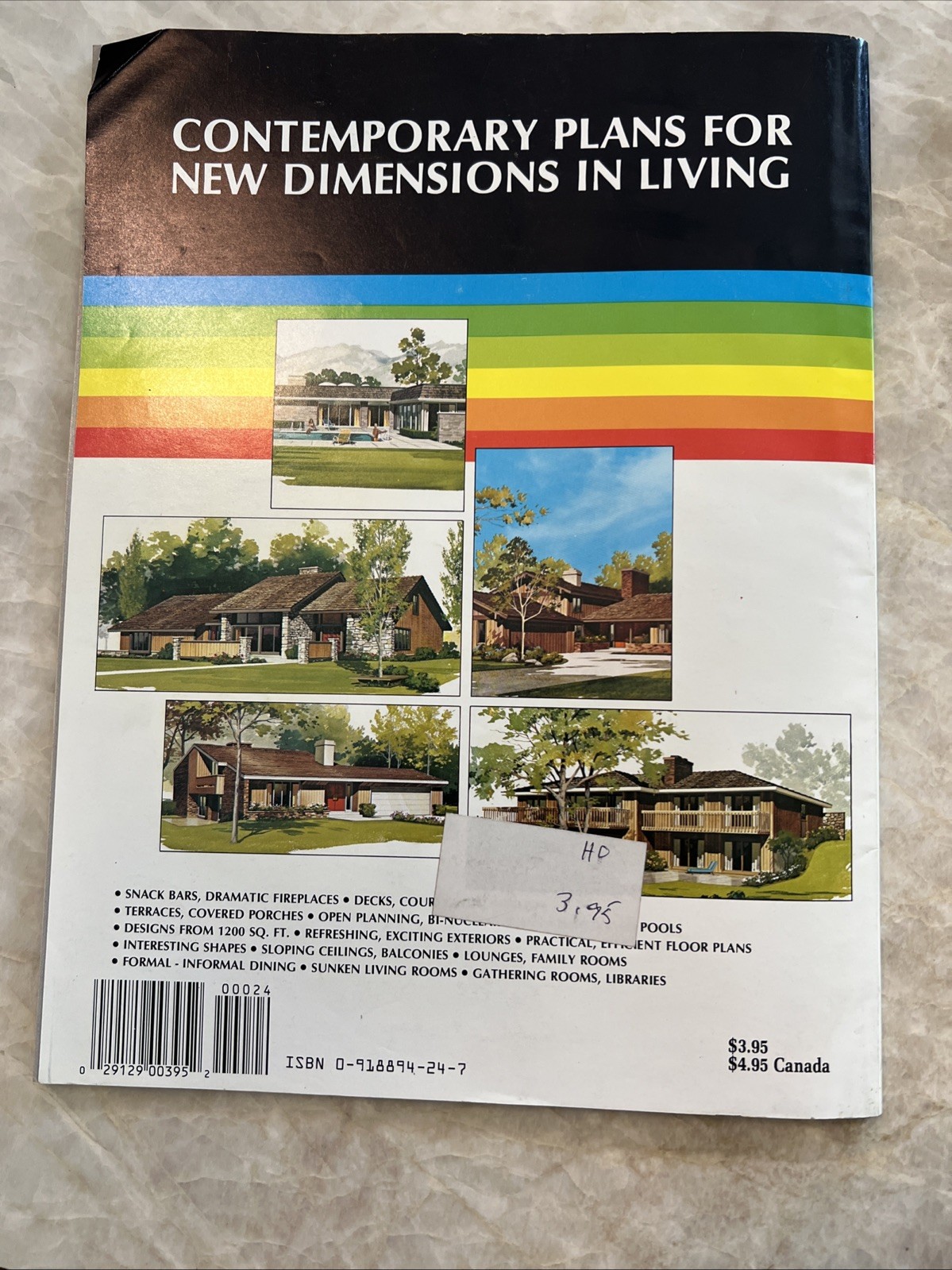 125 Contemporary Home Plans Home Planners, Inc 1982 Vintage