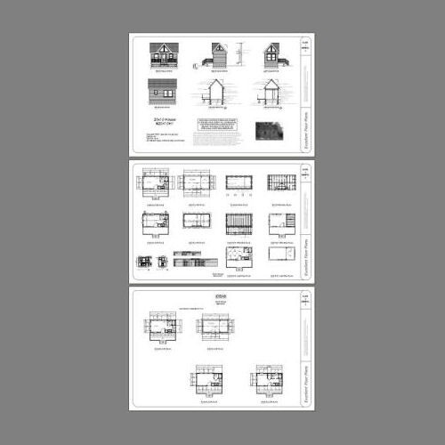 20×10 Tiny House — 266 sq ft — PDF Floor Plan — Model 1