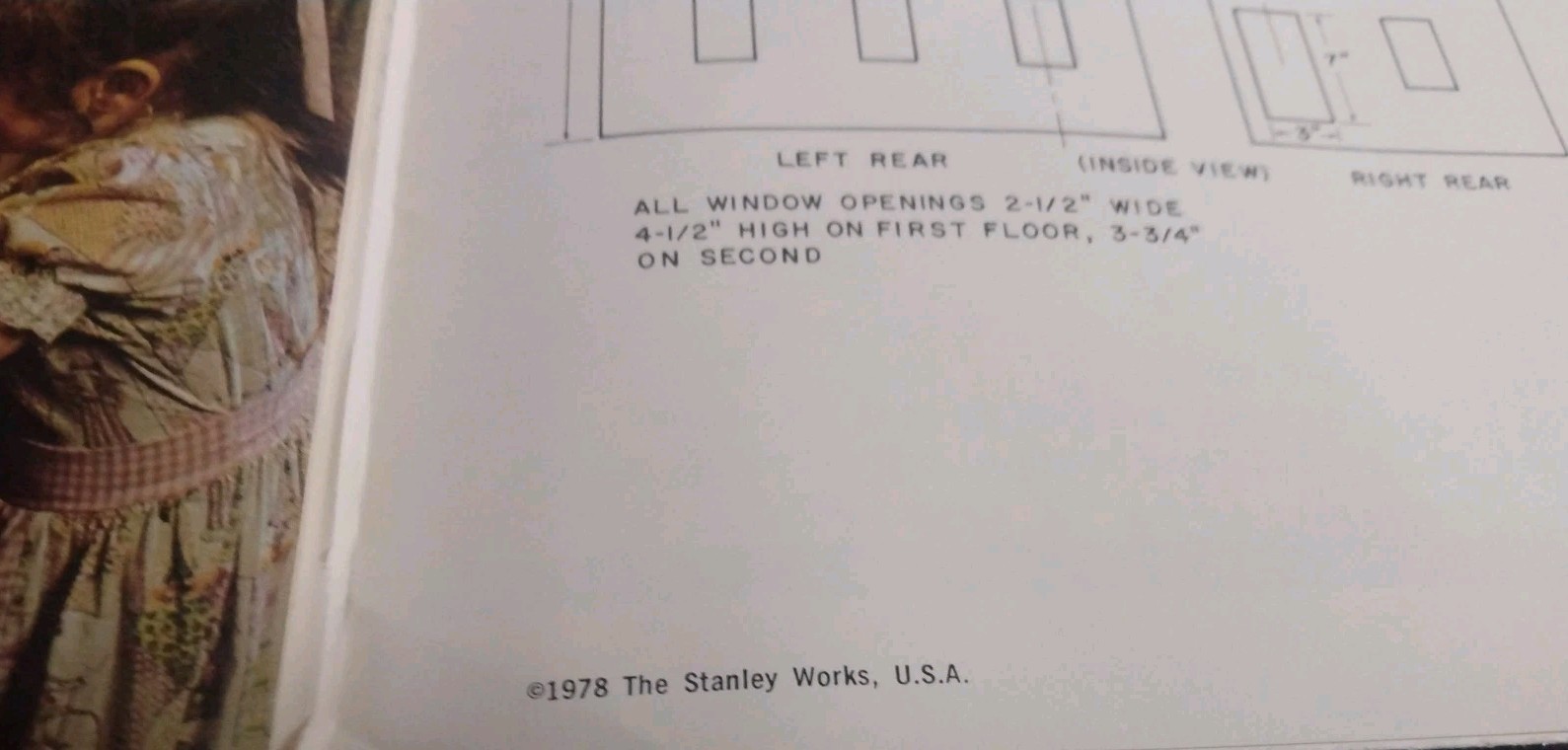 Vintage 1978 Colonial Dollar House Layout Plans By Stanley, “As See On TV”