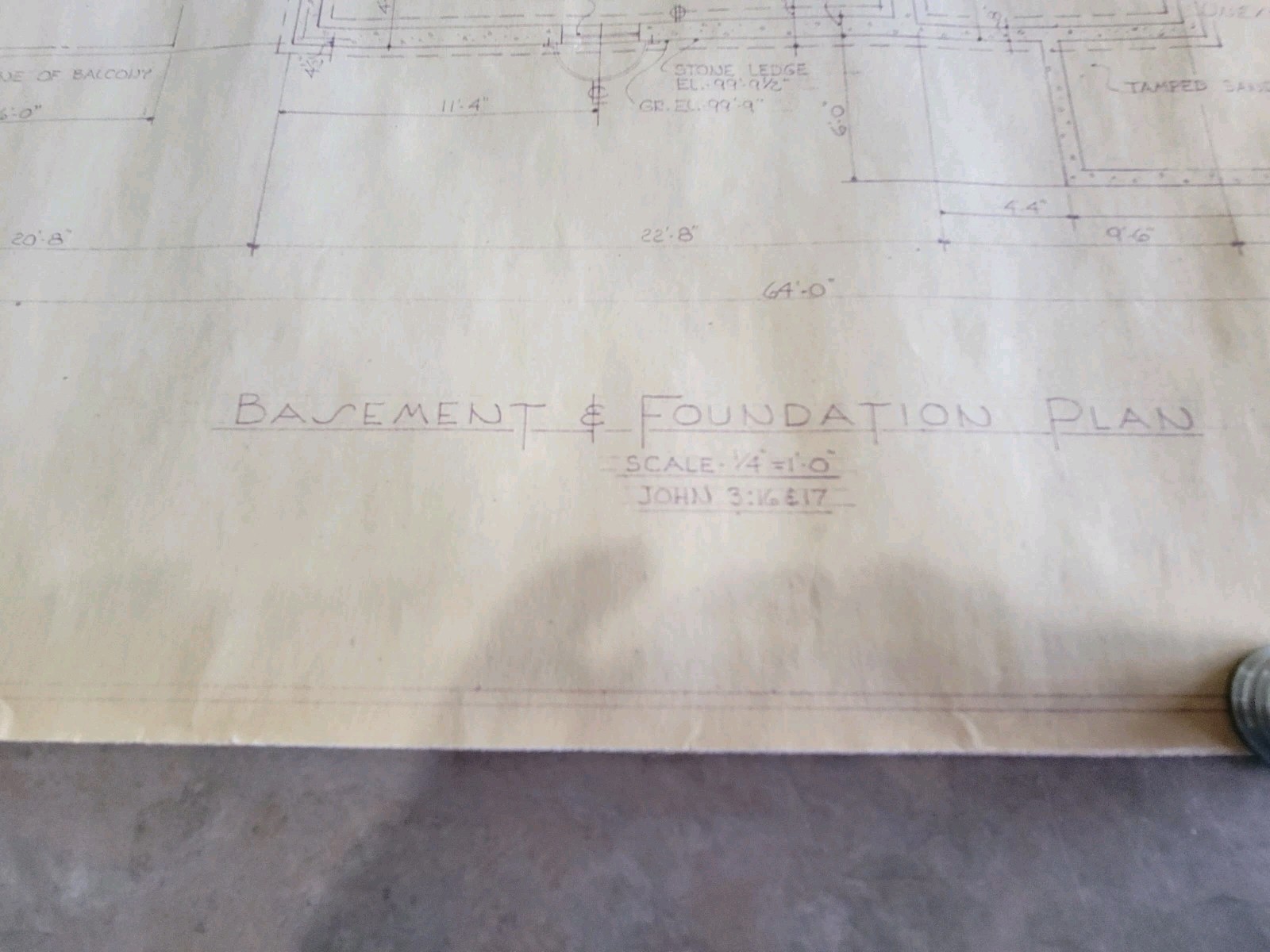 Vintage 1973 Architectural Private Residence Blueprints Bound Set 5 Sheets