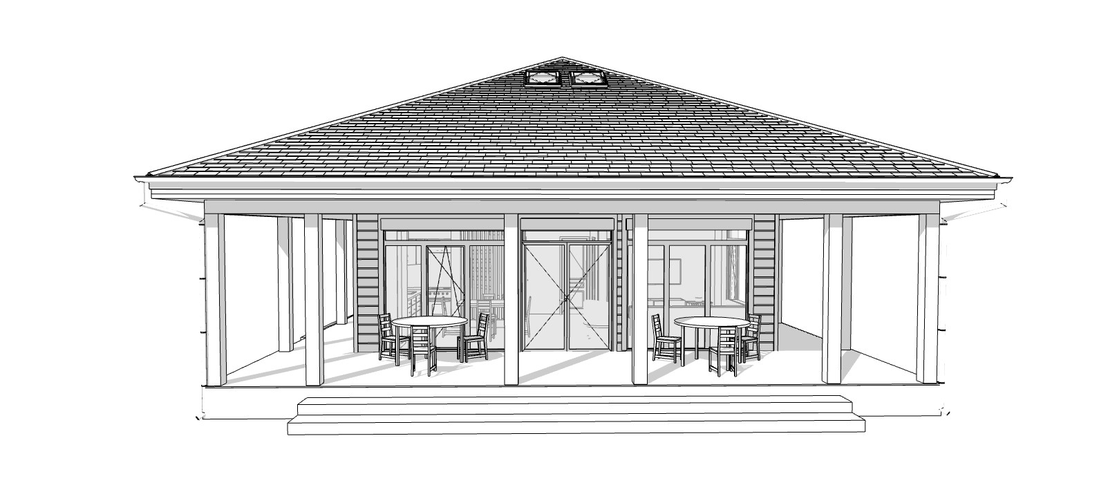 Charming Home 3 Bed, 1 Bath, 729SF Architectural Build Plans PDF Download