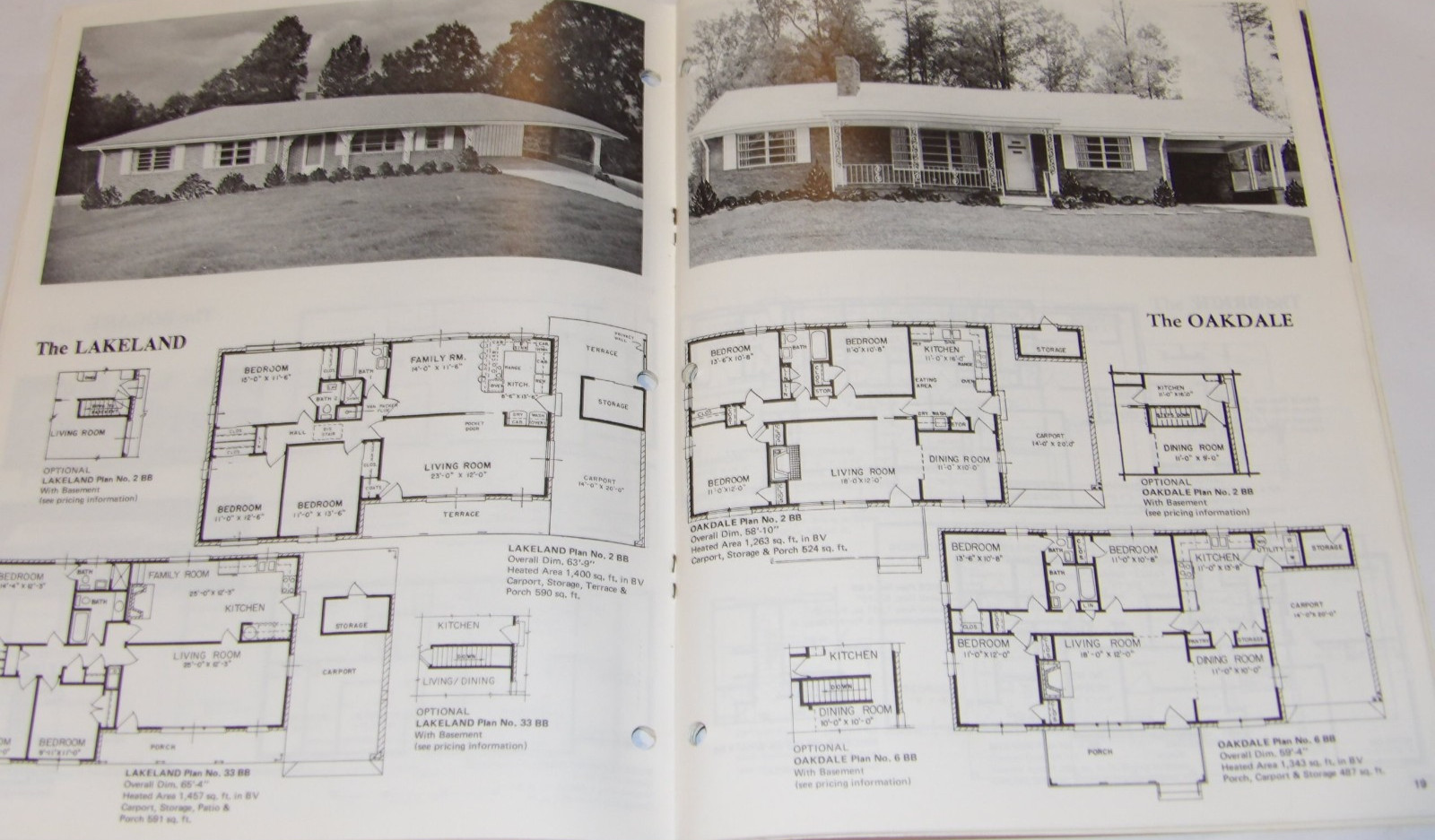 VTG 1979 ‘HOMES OF TODAY’ 3 AND 4 BEDROOM CATALOG OF HOUSE PLANS! LAYOUTS/PICS!