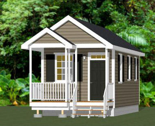 12×28 House — 336 sq ft — PDF Floor Plan — Model 1D