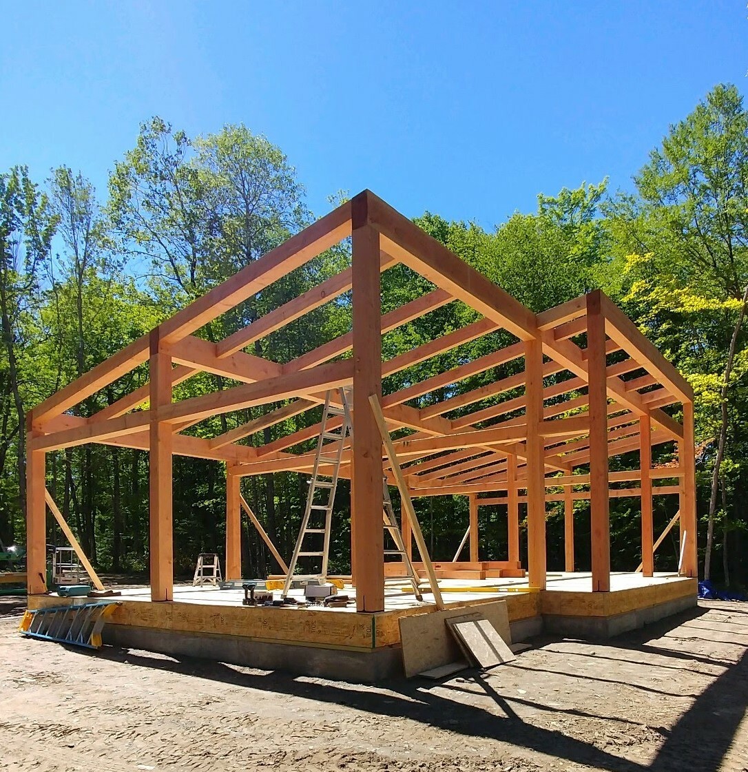 22′ x 46′ Timber Frame Lake Cabin Plan Package