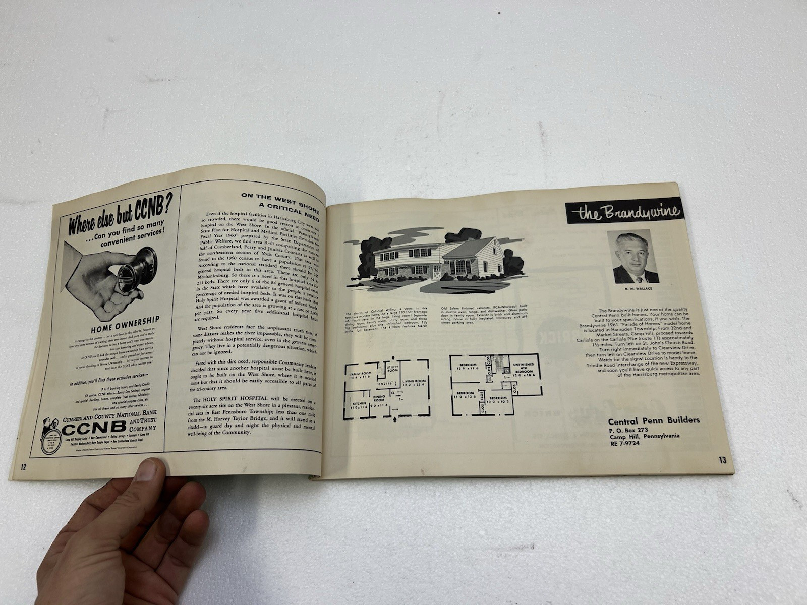 Vintage HOME PLANS BOOK Parade of Homes Mid Century Modern ranch house blueprint