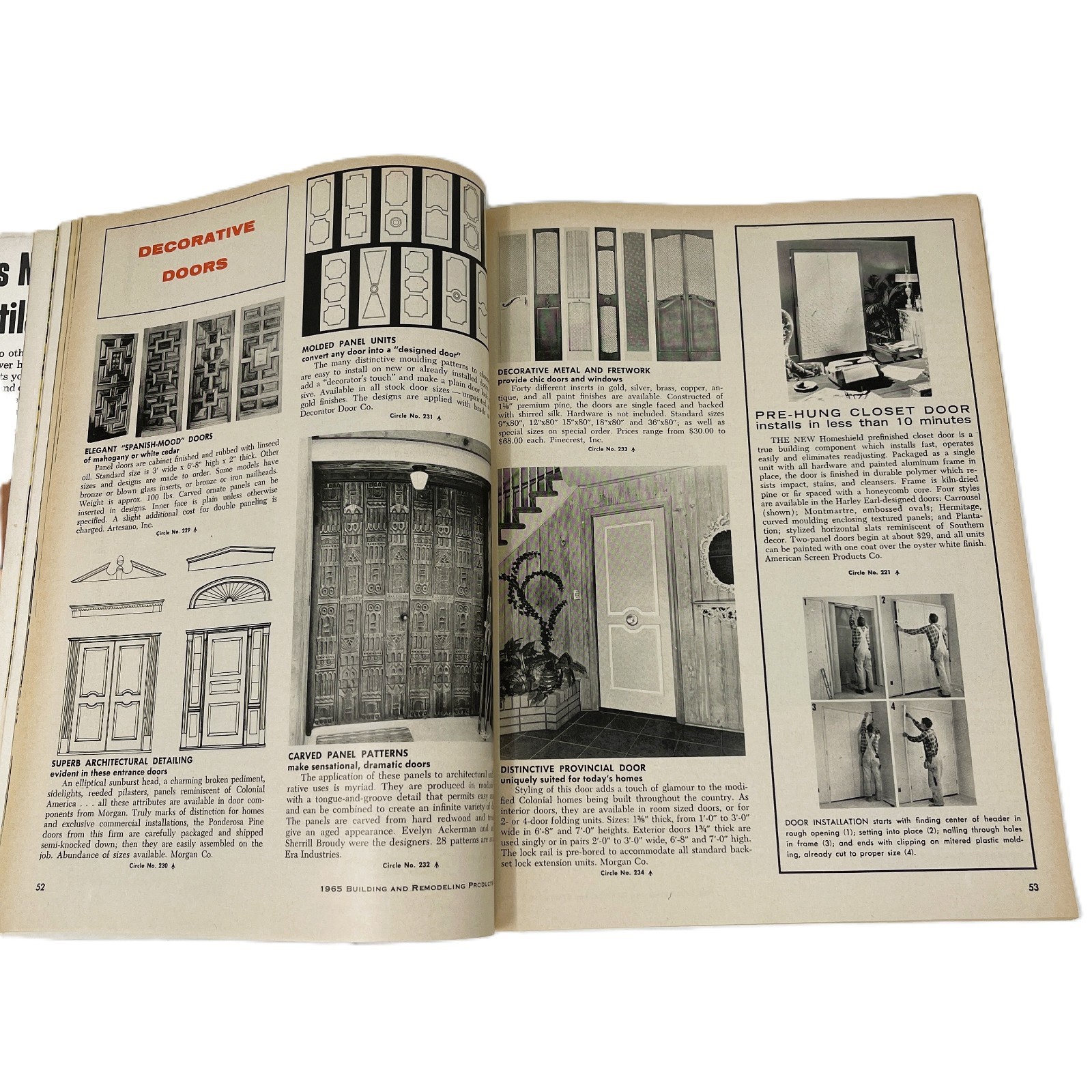 1965 Vintage MCM BUILDING and REMODELING Interior Design Product Catalog