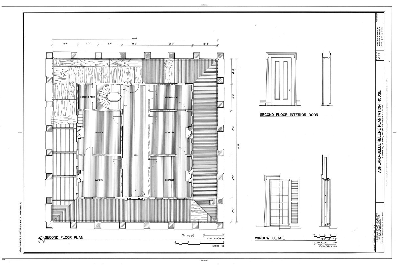 Ashland, a Historic Antebellum Plantation Home, architectural house plans