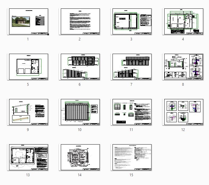 24’x36′ Modern Garage plans with Studio Apartments, 2 Car Architectural Drawings