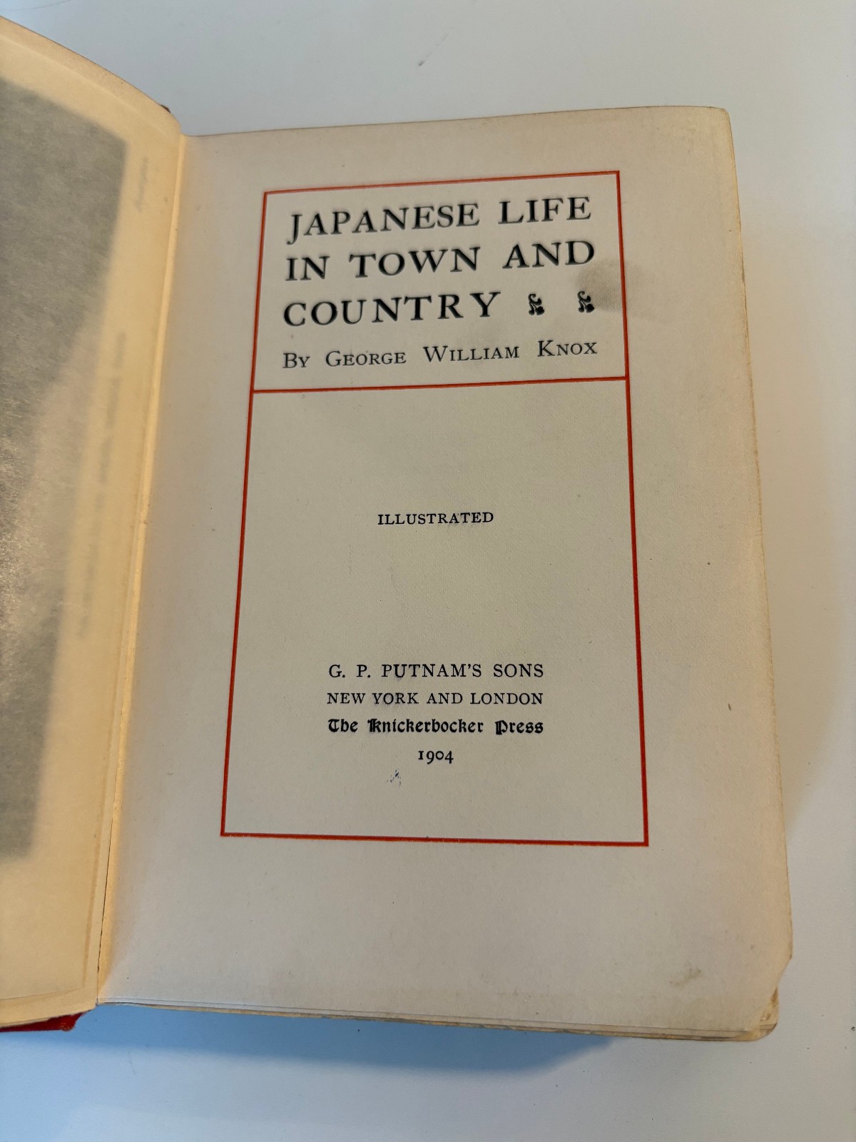 Japanese Blueprint 1930s Era & Book:”Japanese Life in Town & Country” 1904
