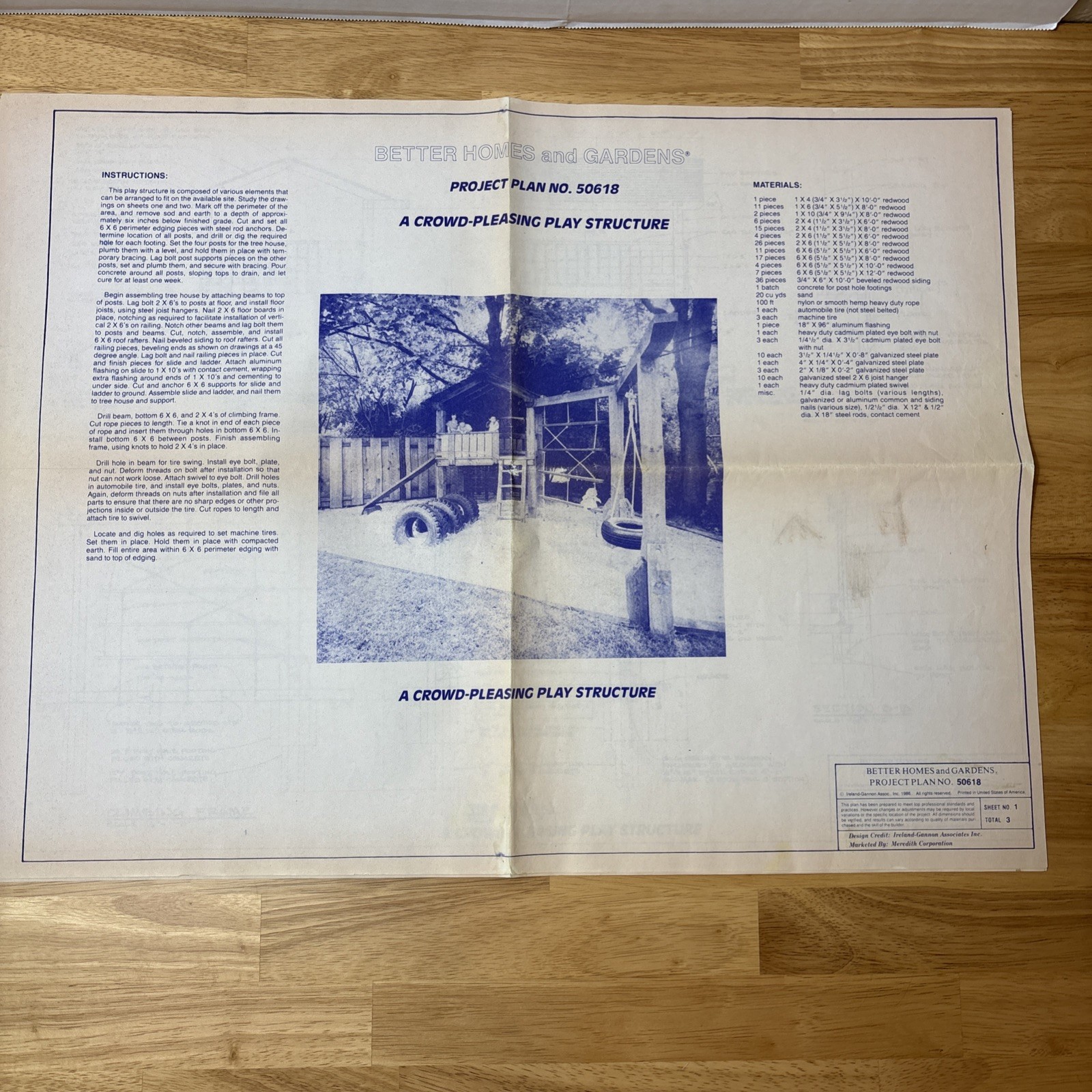 Better Homes & Gardens Project Plan No 50618 Design Ireland-Gannon Prints 1986