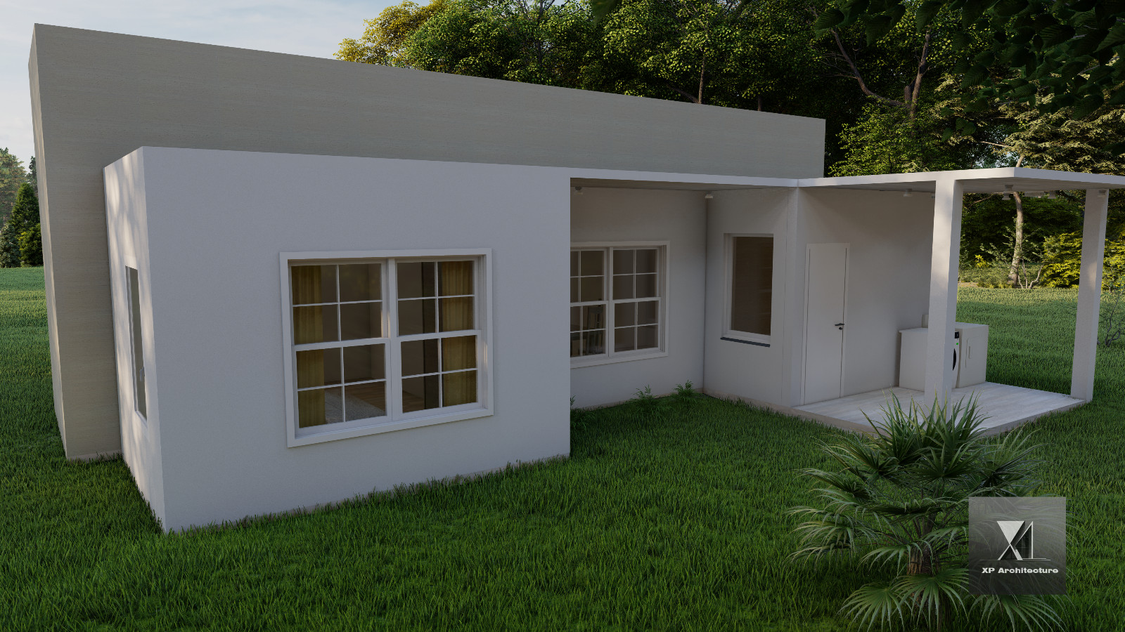 Contemporary House 114 m2 – 2 Bedrooms- 2 Bathrooms – Plan PDF