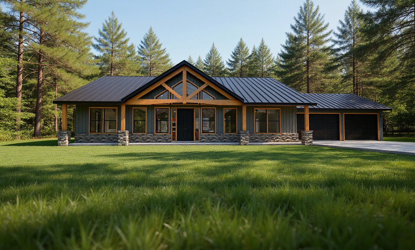 2,080 Sqft (Living) Modern Farm House with – 3 Bedrooms and 2 Baths with Garage