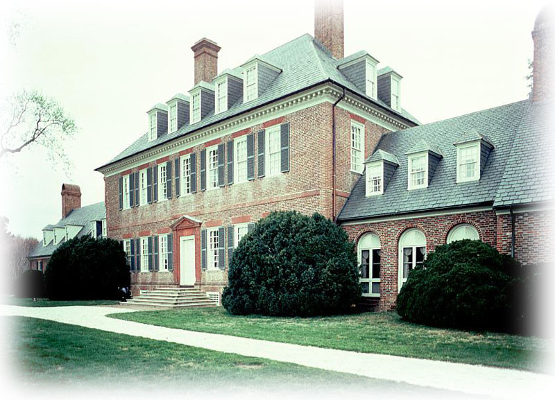 Carter’s Grove Plantation – colonial brick mansion, architectural PRINTED Plans