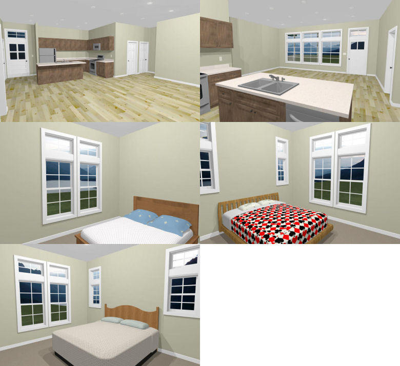 46×30 House — 3 Bedroom 2 Bath — PDF Floor Plan — 1,338 sq ft — Model 1