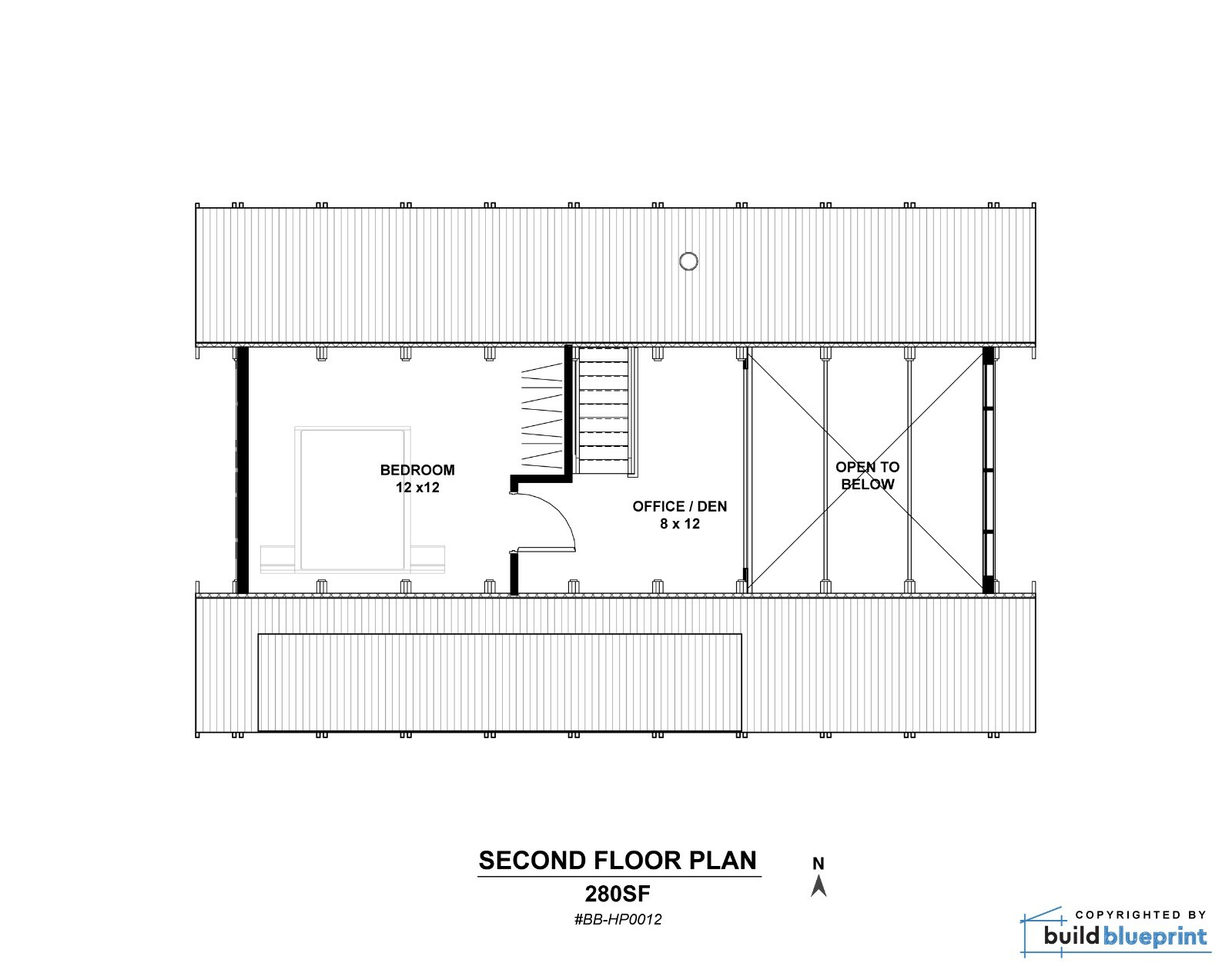 24′ x 36′ Modern A-Frame Cabin Architectural Plans Blueprint PDF Download