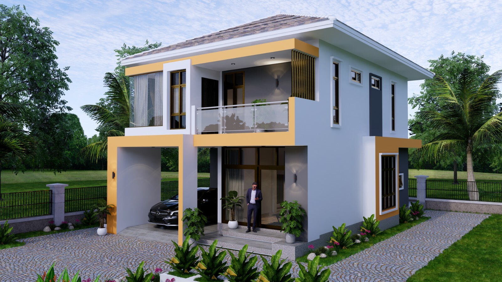 25×35 Small House Plan 7.5×9 Meter 3 Bedrooms PDF Full Plans (A4 Hard Copy)