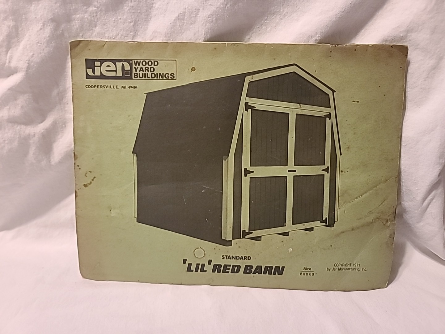 ‘Lil’ Red Barn Building Plan Brochure By Wood Yard Buildings 1971