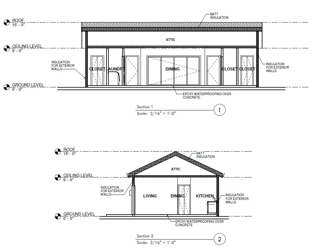 2 Bedroom ADU house plan with 40’X20′ (800 sq. ft.) | PDF Download