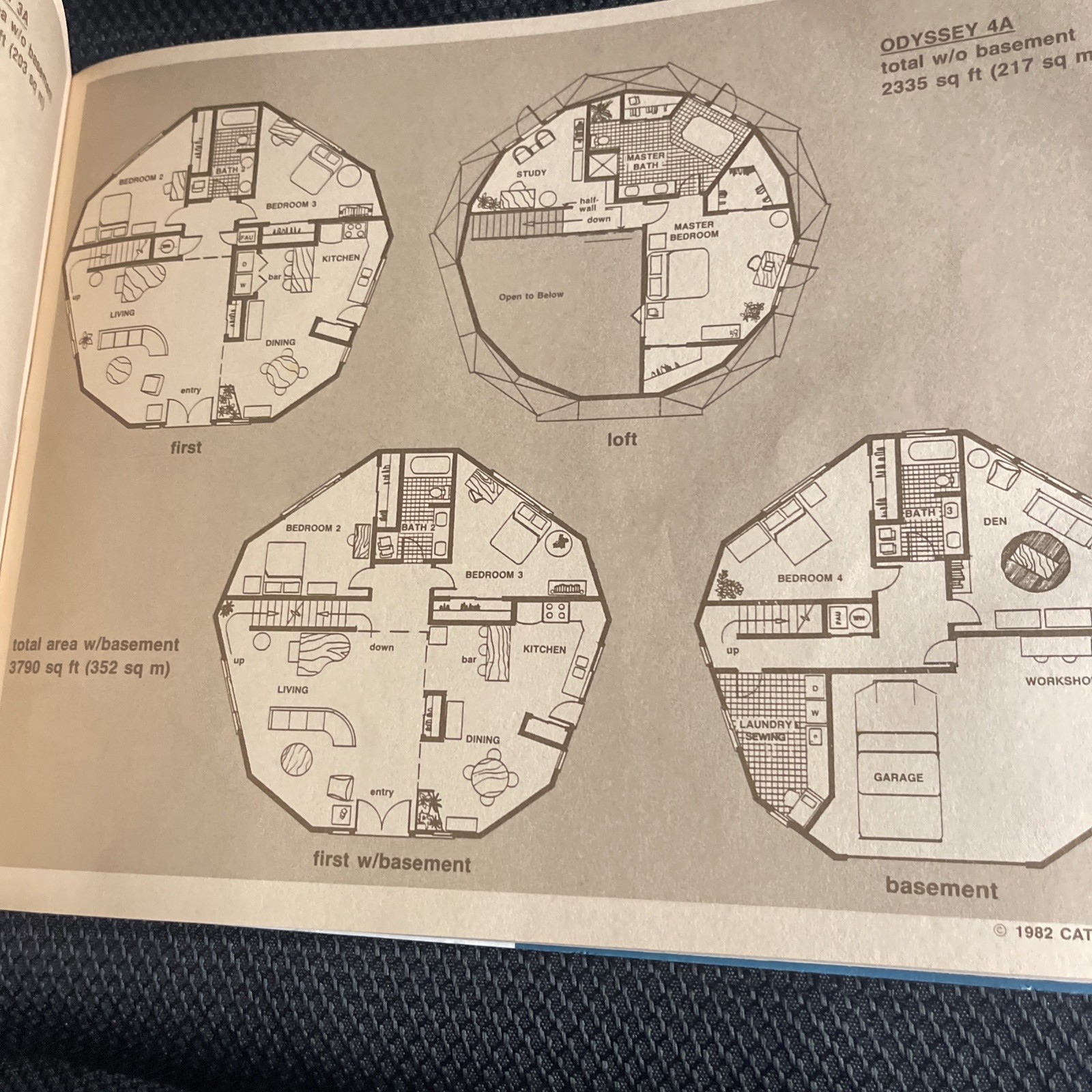 geodesic living by Cathedralite – Energy Efficient Homes catalog Capitola 70’s