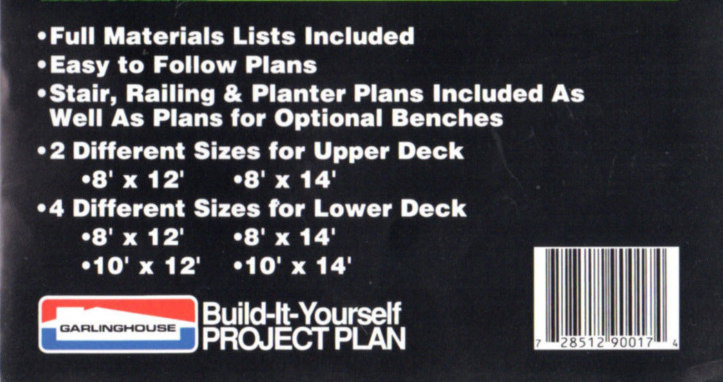 Split-Level Simply Fancy Deck with Planters by Garlinghouse