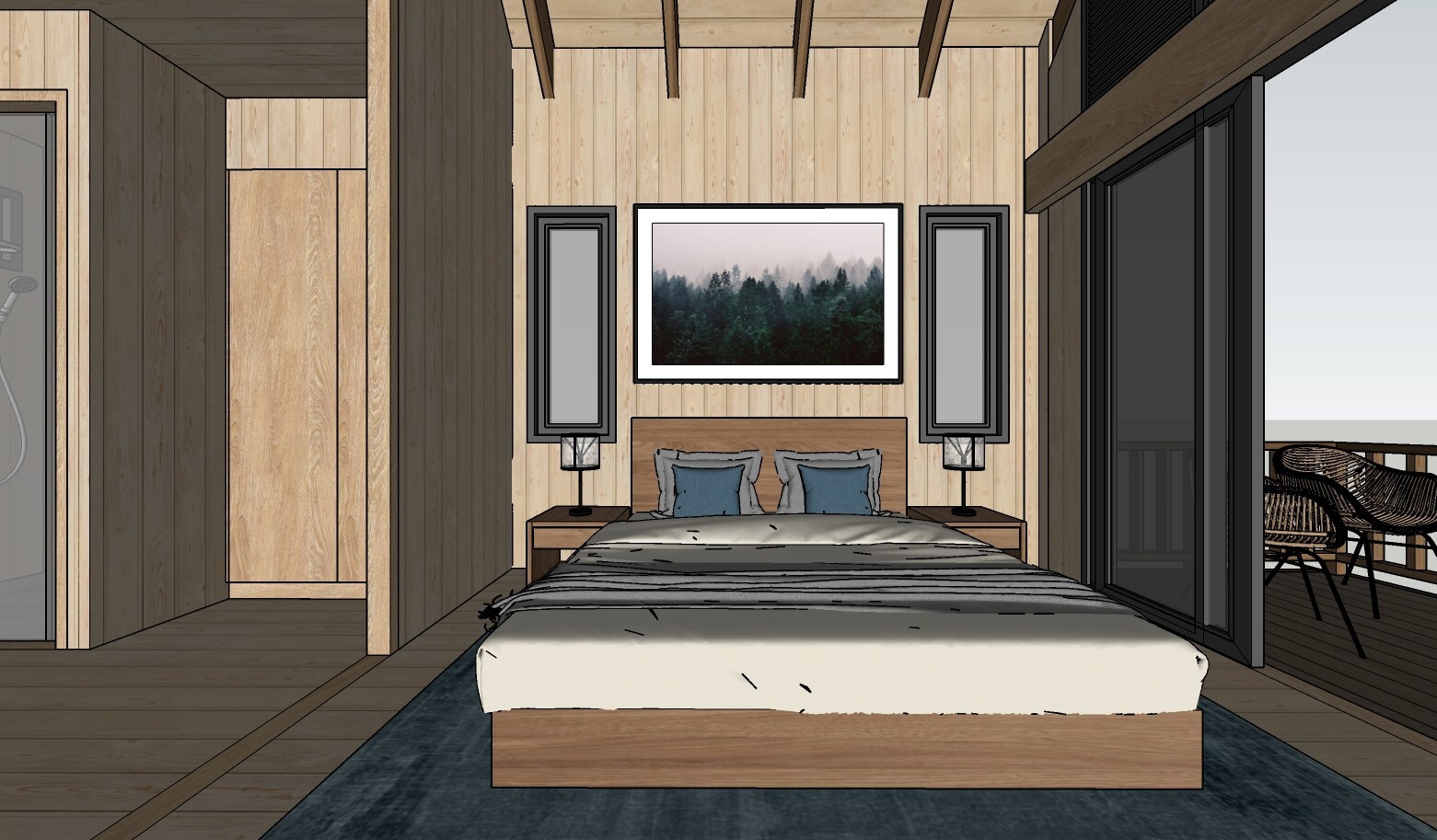 Modern Tiny House 3D Model (Sketchup)-Detailed Architectural-Digital Download